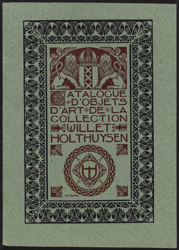 Catalogue d'objets d'art de la collection Willet-Holthuysen