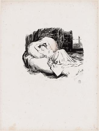 Young Woman Reclining on a Canape