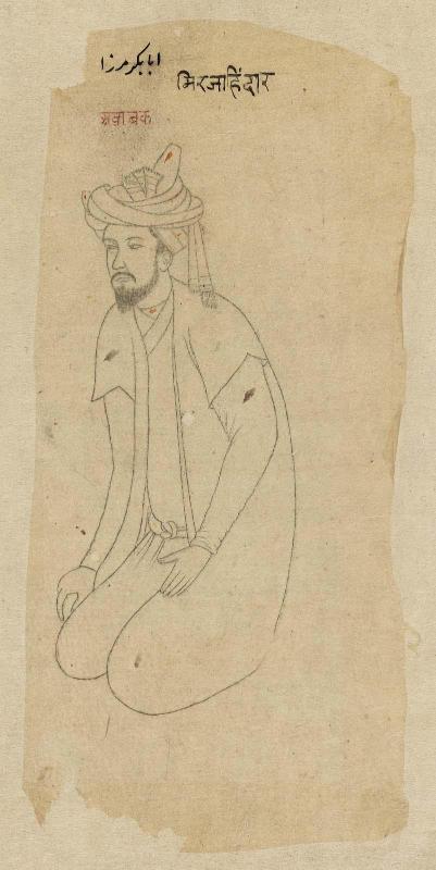 A Man Seated (Kneeling) in Persian Fashion