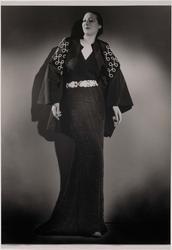 Robe Taffeta Noir et Kimono, Molyneux