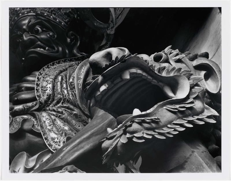 Dragon and Guardian Frighten Evil Spirits Away from Hsi Shan Temple