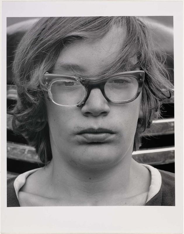 Untitled (Boy with Broken Glasses) from the Millerton, NY series
