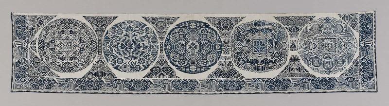 Panel of embroidery