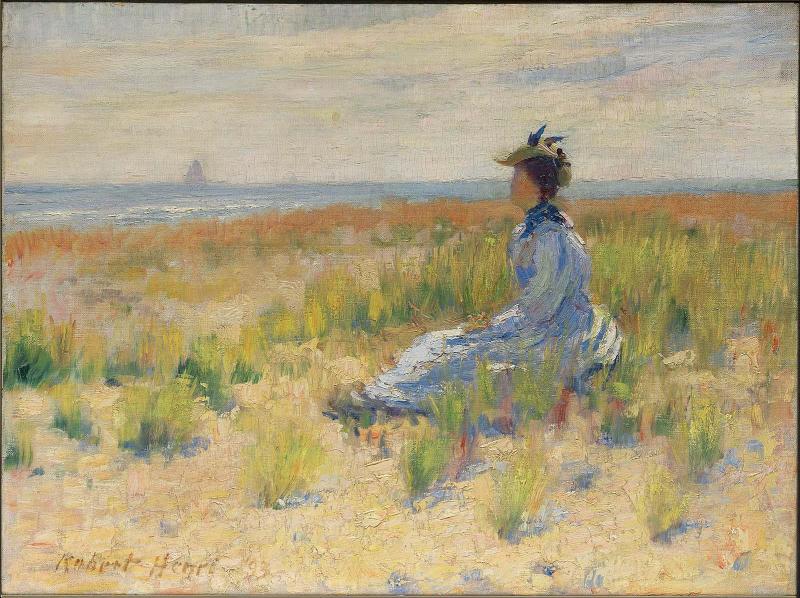 Girl Seated by the Sea