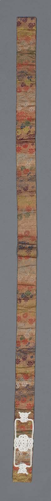 Strap for a Buddhist priest's robe (kesa)