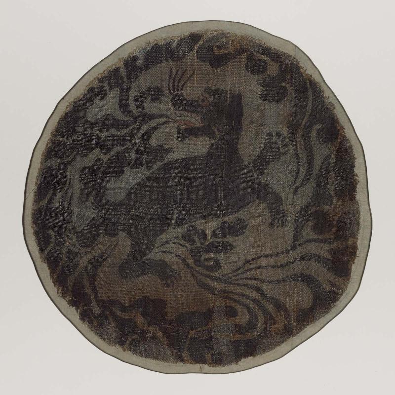 Textile pictorial medallion