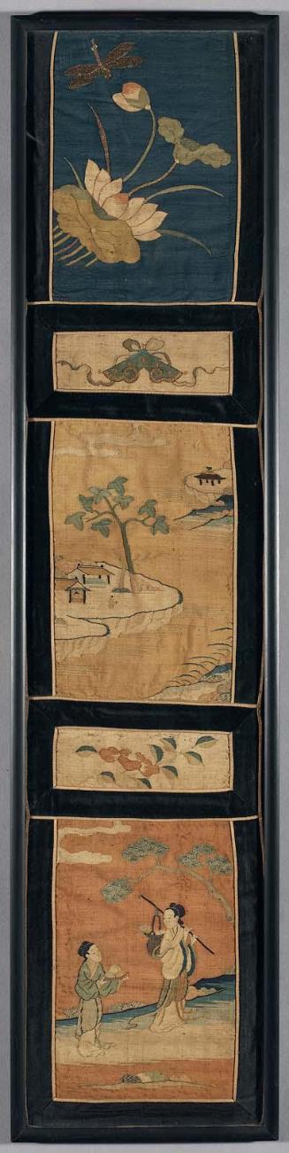 Panel of narrative silk tapestry (kesi)