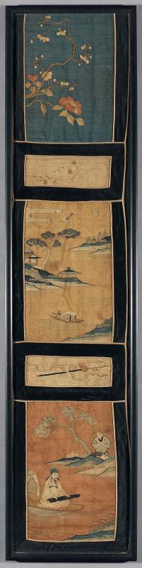 Panel of narrative silk tapestry (kesi)