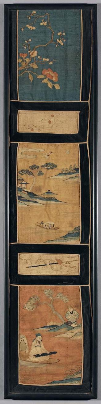 Panel of narrative silk tapestry (kesi)