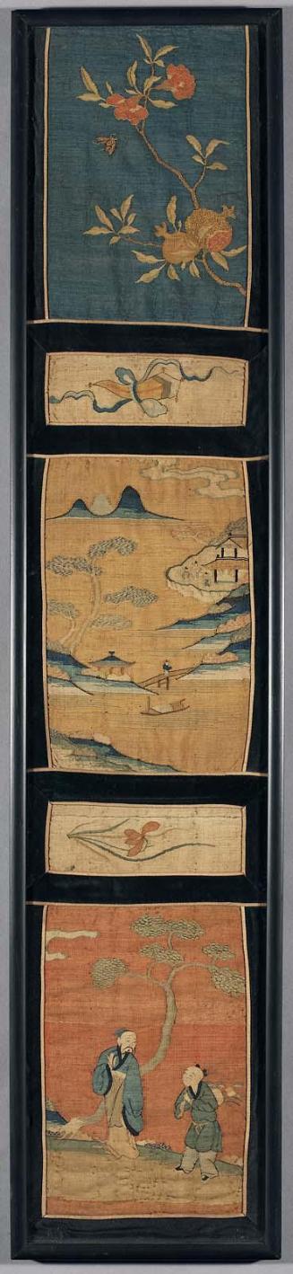 Panel of narrative silk tapestry (kesi)