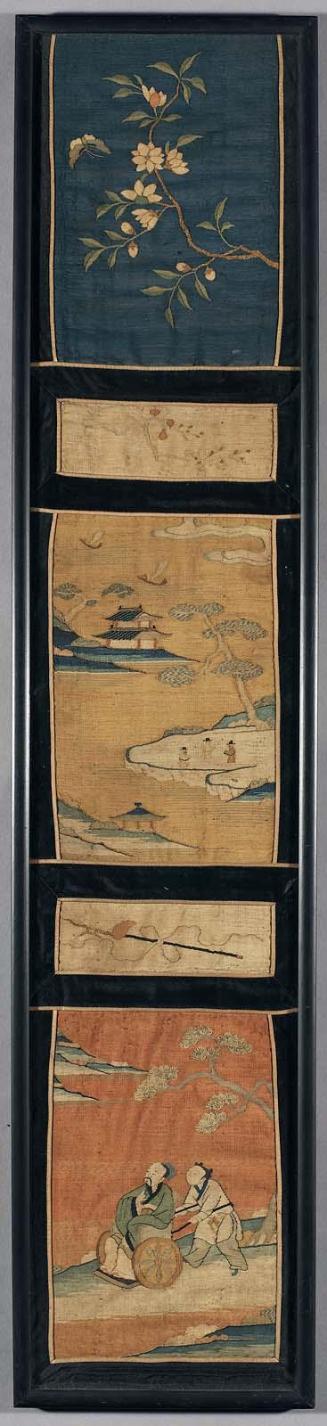 Panel of narrative silk tapestry (kesi)