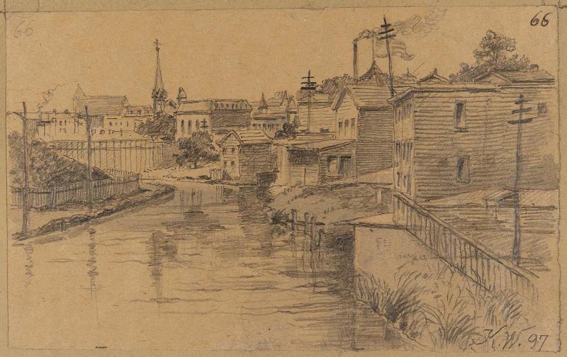 Town along River