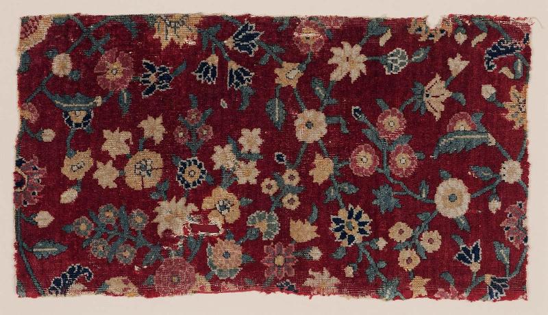 Fragment of a millefleur carpet