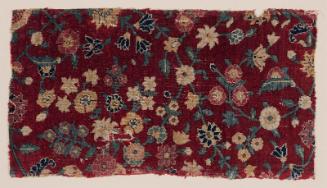 Fragment of a millefleur carpet