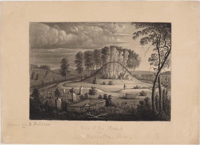 View of the Mound at Marietta, Ohio