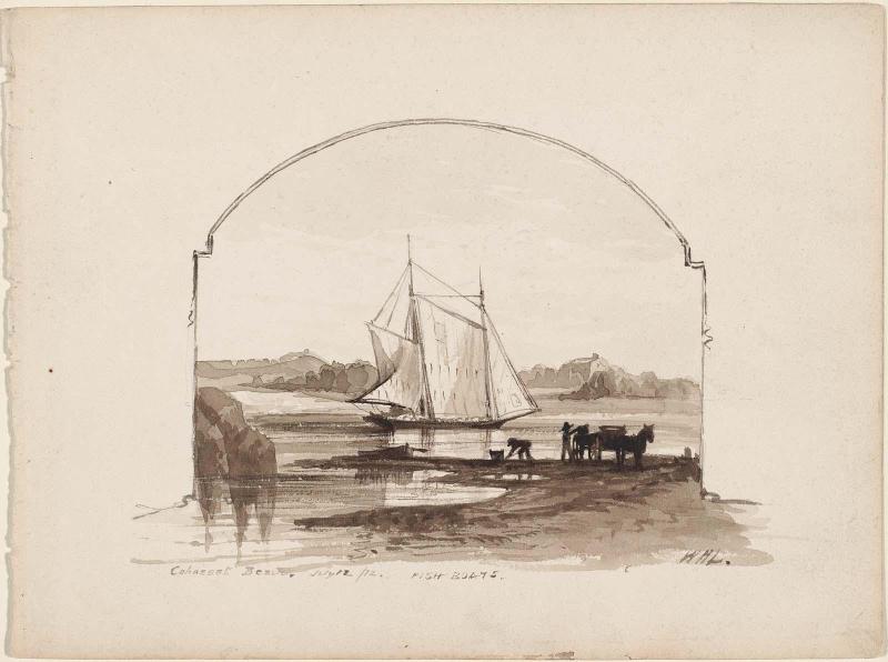 Cohasset Beach, Fish Boats