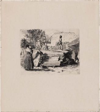 Lumberyard; plate 4 from "Essays in Etching"
