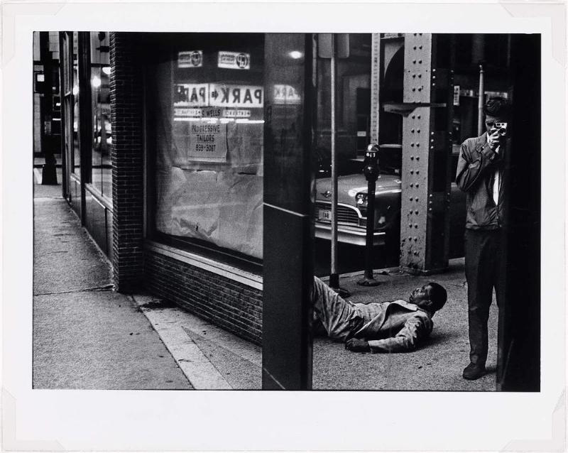 Self-Portrait with Stranger, Van Buren Street