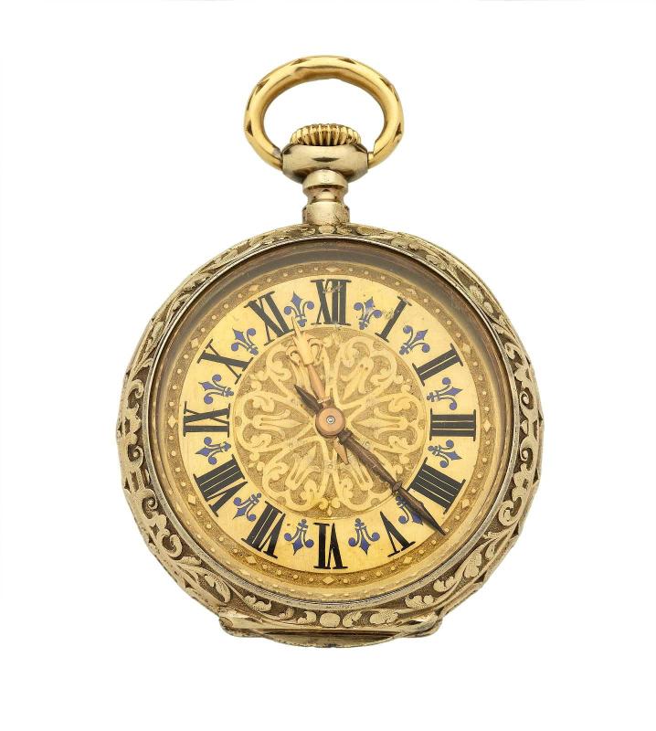 Renaissance-revival lady's pocket watch