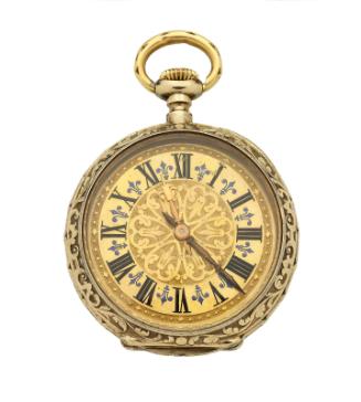 Renaissance-revival lady's pocket watch