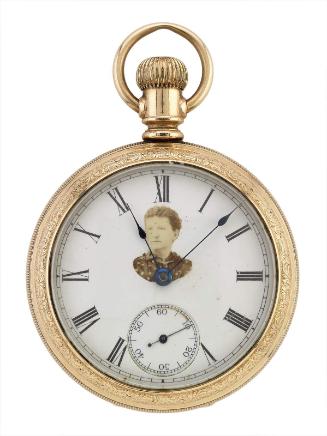 Open-face men's pocket watch