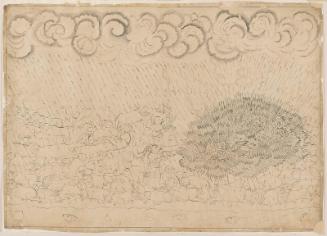 Rain of arrows changes to serpents-- Rama and Laksmana Bound by the Snake-Arrows
