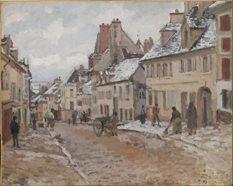 Pontoise, the Road to Gisors in Winter