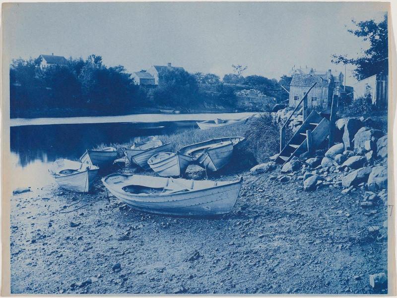 Boats Beached on the Shore of the Ipswich River