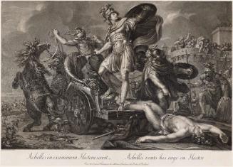 Achilles Dragging the Body of Hector Around the Walls of Troy