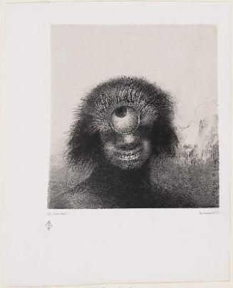 The misshapen polyp floated on the shores, a sort of smiling and hideous Cyclops; Plate No. 3 from the set "The Origins"