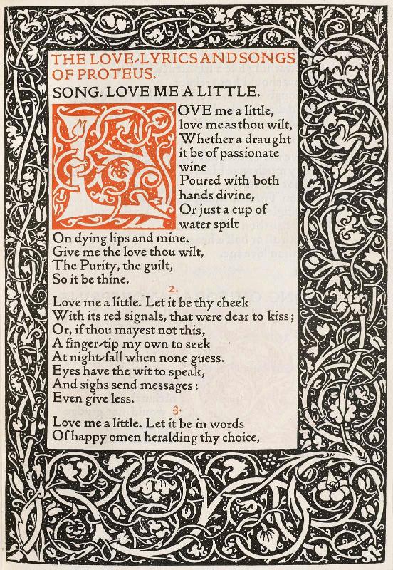 The Love-Lyrics and Songs of Proteus