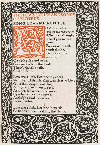 The Love-Lyrics and Songs of Proteus