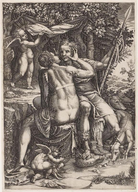 Venus Embracing Adonis