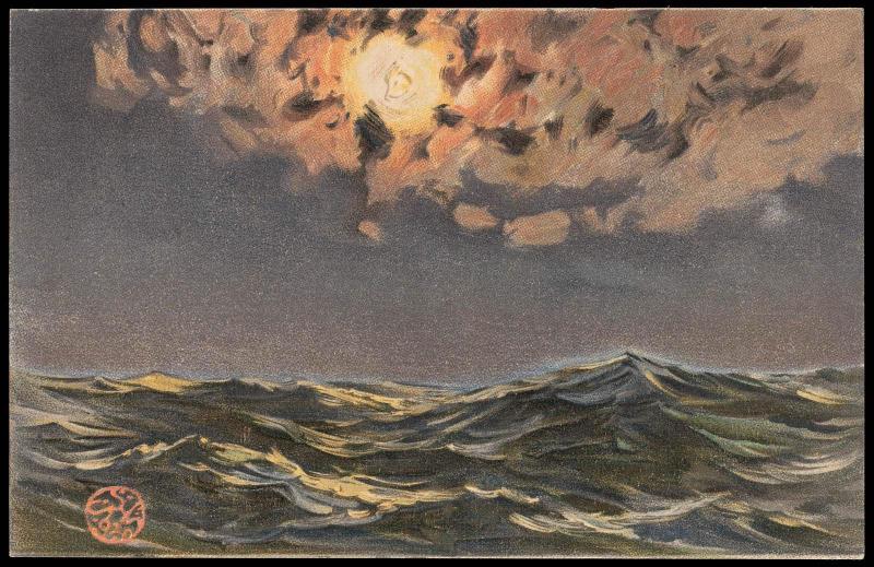 Moon on the Dark Sea