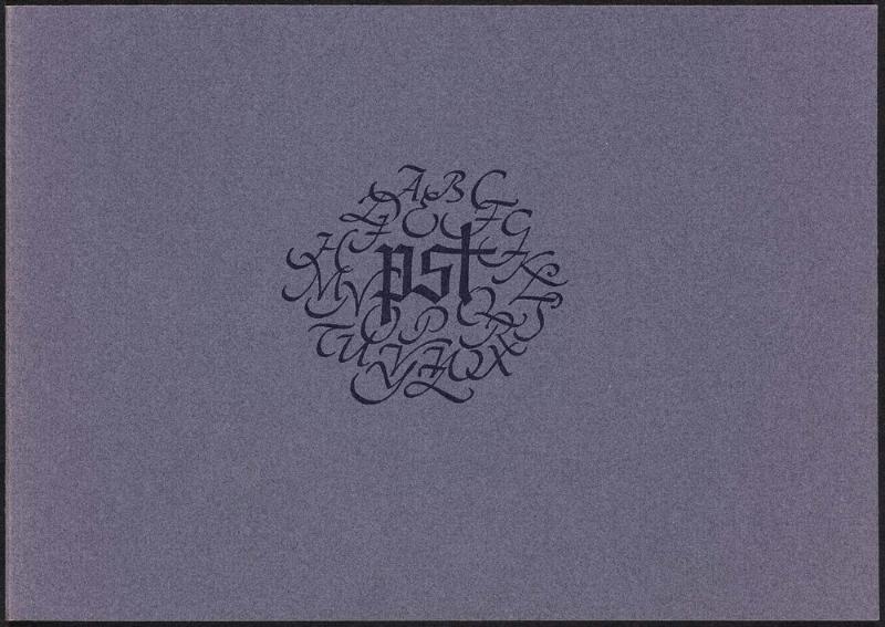 Calligraphic Salutations: Hermann Zapf's Letterheadings to Paul Standard, The Beginnings of a Friendship that lasted a Lifetime