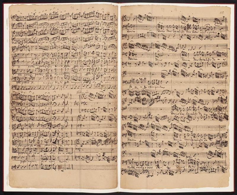 Johann Sebastian Bach Mass A major BWV 234. Facsimile of the Autographic Score and Continuo-Part.