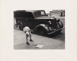 New York (Boy Looking under Car)