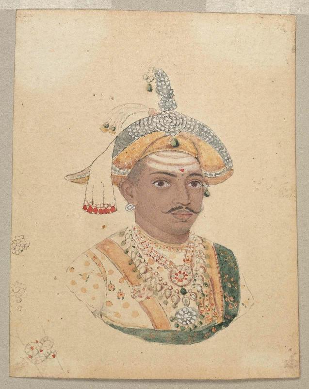 Portrait, probably of the Son of Amar Singh, Raja of Tanjore