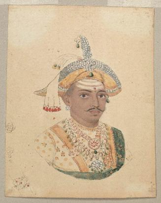Portrait, probably of the Son of Amar Singh, Raja of Tanjore