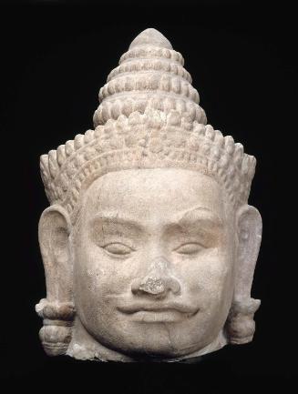 Head of a Deva, from the balustrade of a gateway