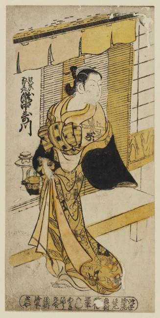 Actor Takinaka Utagawa as the Courtesan (Keisei) Agemaki