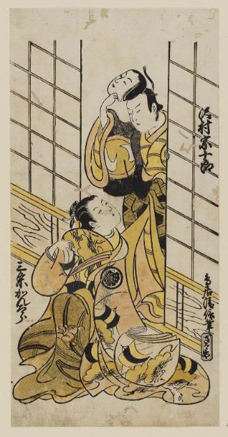 Actors Sawamura Sôjûrô I and Sanjô Kantarô II