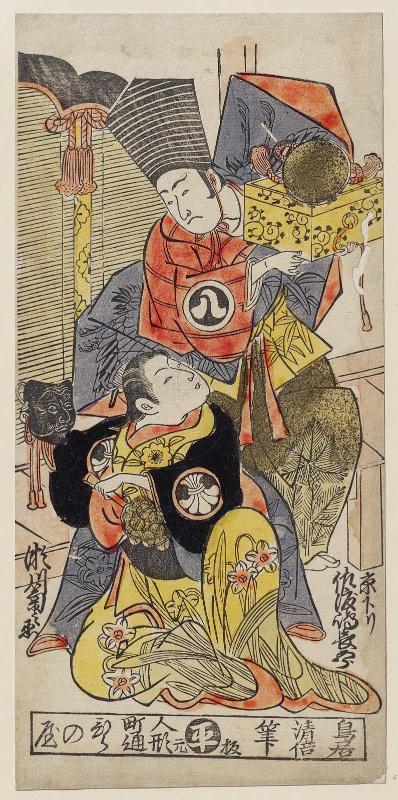 Actors Sadoshima Chôgorô, from Kyoto, and Segawa Kikunojô