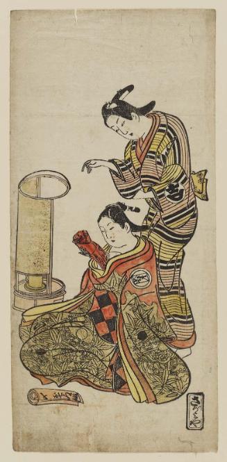 Actors (?) as Oshichi and Kichiza
