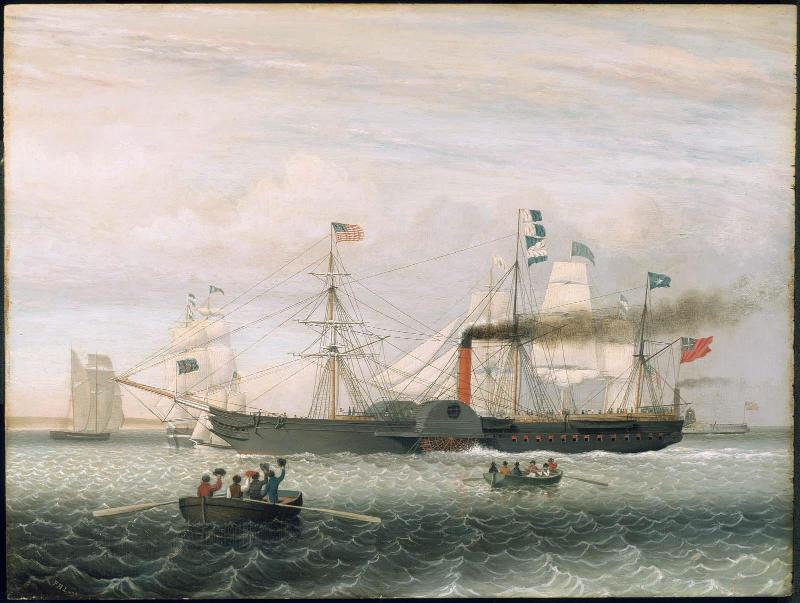 The Britannia Entering Boston Harbor