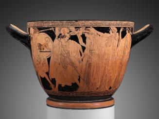 Drinking cup (skyphos) with the departure and recovery of Helen