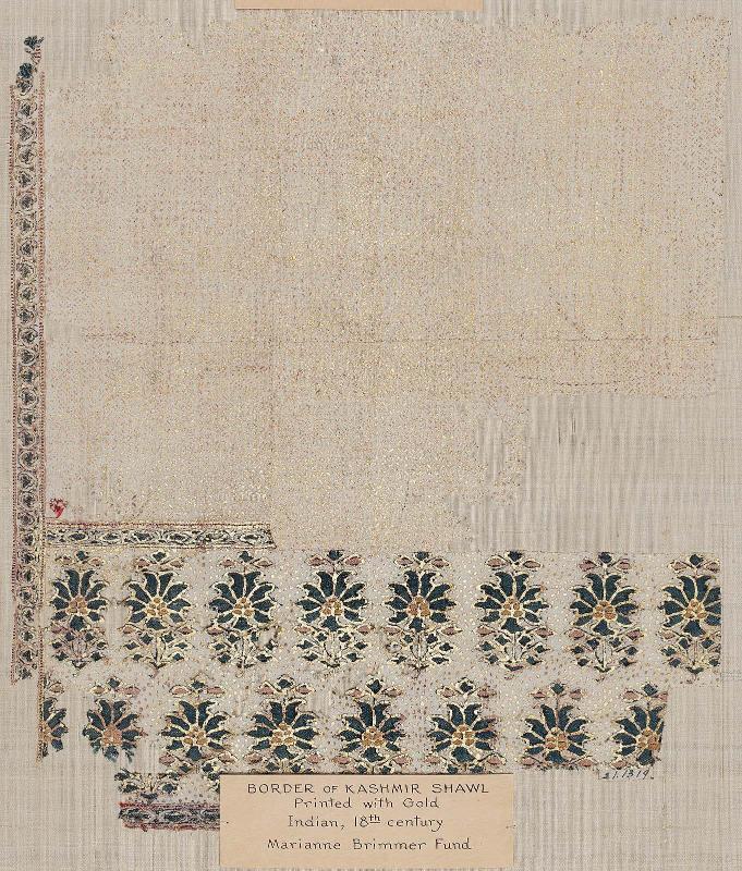 Fragment of shawl border
