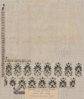 Fragment of shawl border