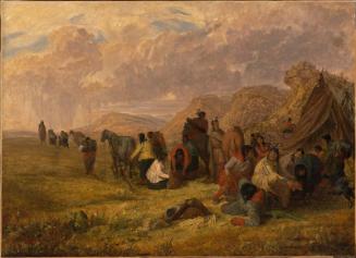 Sioux Indians Breaking Up Camp