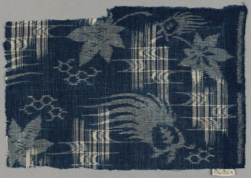 Fragment of cotton ikat